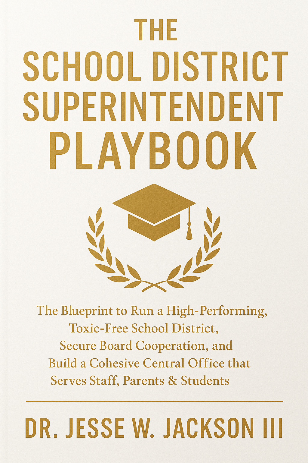 The School District  Superintendent Playbook  The Blueprint to Run a High-Performing, Toxic-Free School District, Secure Board Cooperation, and Build a Cohesive Central Office that Serves Staff, Parents & Students